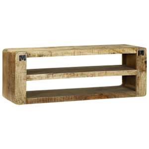 Televizní skříň 100 x 32 x 36 cm Masivní magnovníkové dřevo - obrázek 5