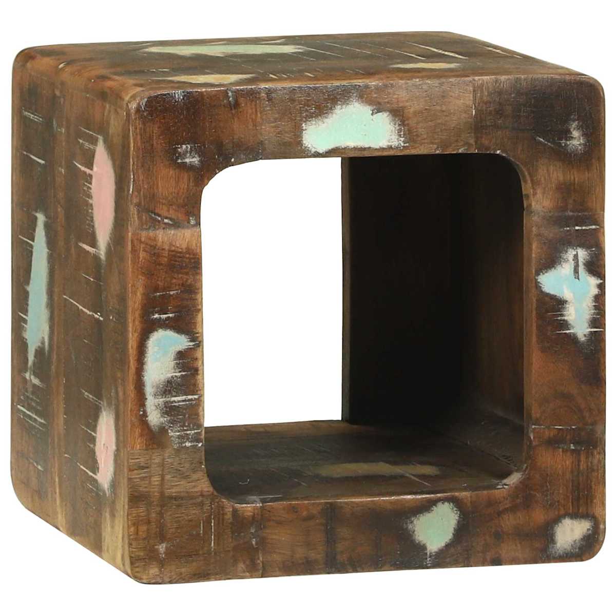 TV Enheder 2 stk. Flerfarvet 36 x 30 x 36 cm Solid genbrugs træ - Billede 3