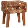 vidaXL Otsalaud sahtliga Pruun 40 x 32 x 46 cm Tugev taastatud puit