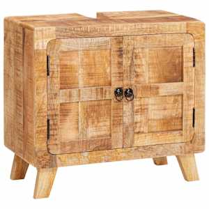 Kopalniška omarica z vrati Rjava Masivno mango les in vezan les