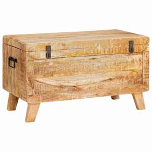 vidaXL Salvestuskarp ladustamisega lukuga 70 x 35 x 40 cm mangopuit