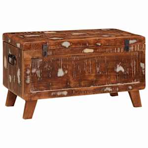 vidaXL Salvestuskarp ladustamisega 70 x 35 x 40 cm taastatud puit
