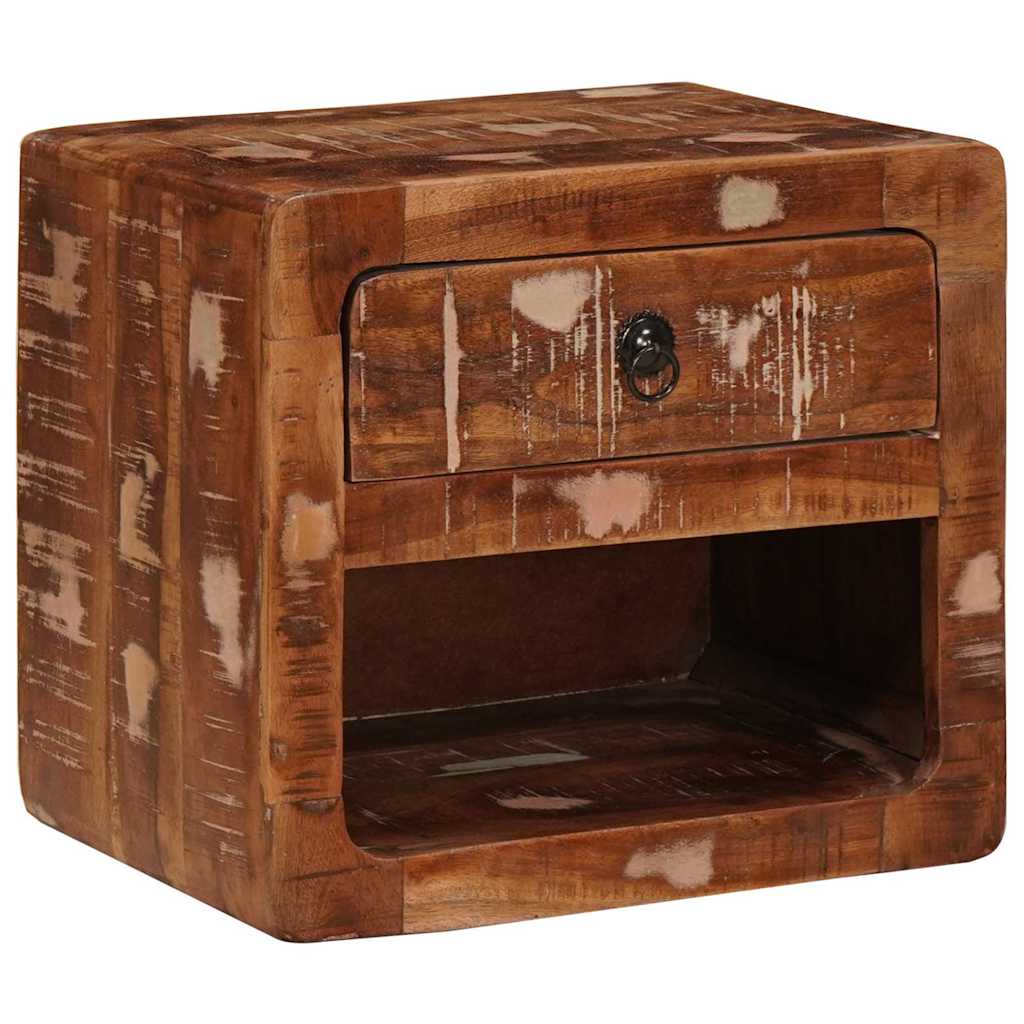 vidaXL Wandkastje Multikleur 40 x 30 x 36 cm massief gerecycled hout