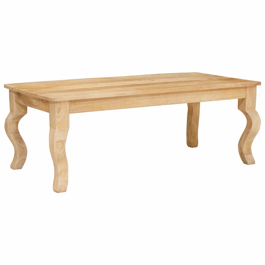 Масичка за кафе Кафяво 100 x 55 x 40 cm мангово дърво масив