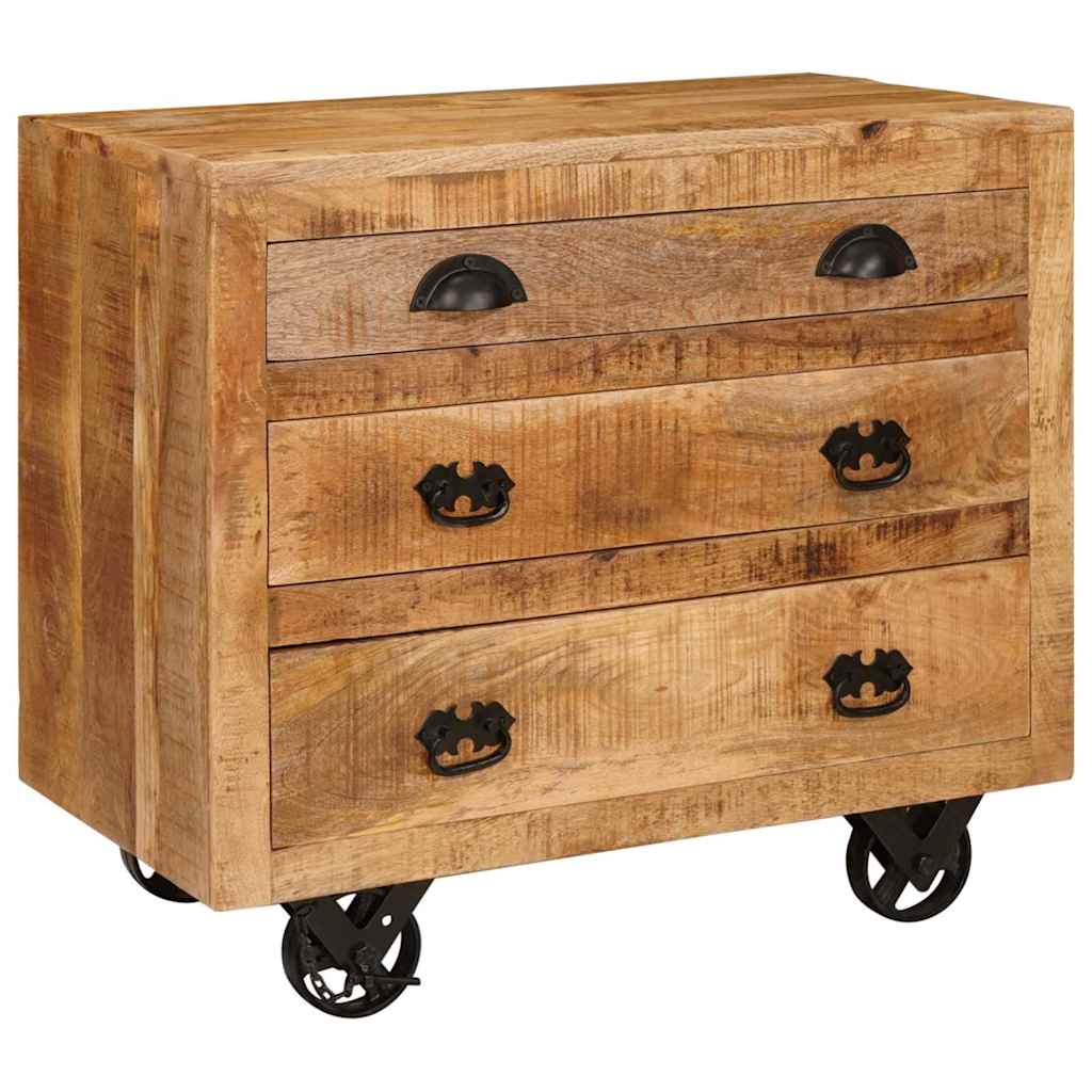 vidaXL Bijzetkast Bruin 70 x 38 x 63 cm massief mangohout