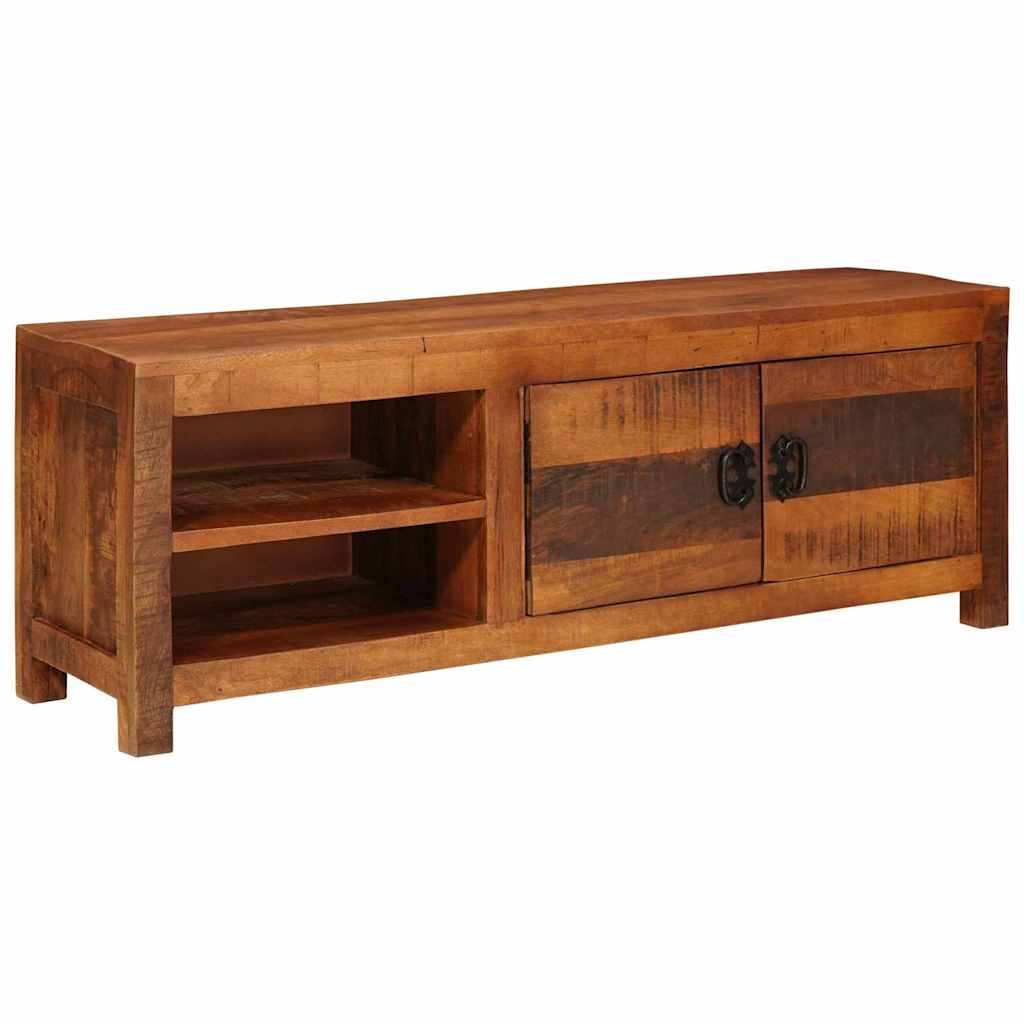 TV-kast Bruin 110 x 30 x 40 cm massief mangohout
