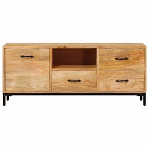 Stojany na TV Hnědá 110 x 30 x 46 cm Masivní mangové dřevo - obrázek 6