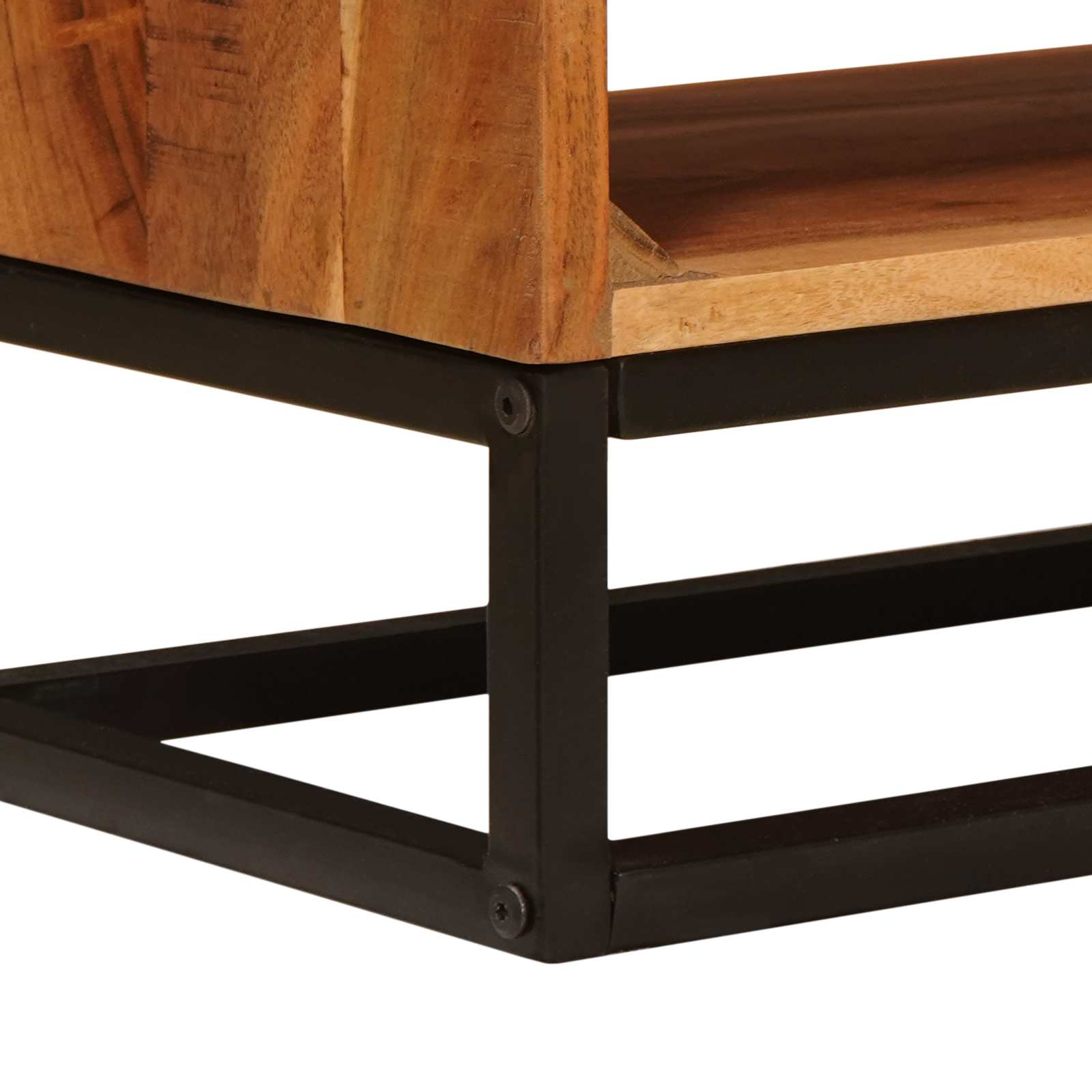 TV-kaappi Luonnollinen 110 x 30 x 44 cm Tiheä akasiapuu - Image 10