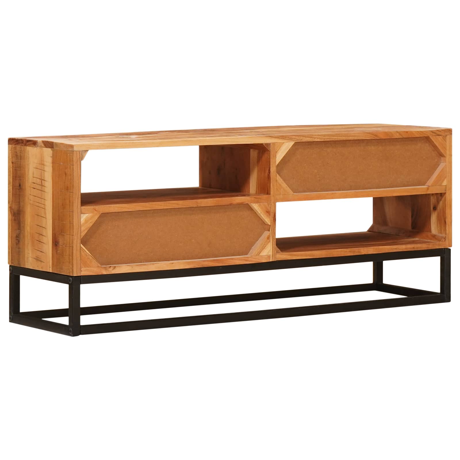 TV-kaappi Luonnollinen 110 x 30 x 44 cm Tiheä akasiapuu - Image 7