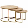 vidaXL Pesitsevad Kohvilaud 3 tk Pruun 60 x 60 x 45 cm