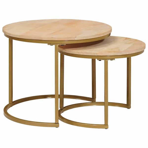 vidaXL Pesitsevad Kohvilaud 2 tk Pruun 50 x 50 x 40 cm
