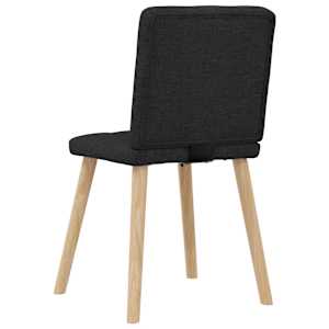 Jídelní židle 2 ks černé textil - obrázek 6