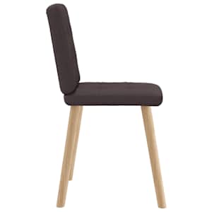 Jídelní židle 2 ks tmavě hnědé textil - obrázek 5