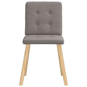 Jídelní židle 2 ks taupe textil - obrázek 4