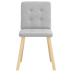 Otočné jídelní židle 2 ks oblak šedá textil - obrázek 4