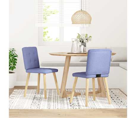 vidaXL bor&eth;stofust&oacute;lar 2 stk gallabuxur Bl&aacute;r d&uacute;kur