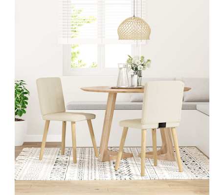 vidaXL söögitoolid 2 tk, linane