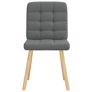 Jídelní židle 2 ks tmavě šedé textil - obrázek 4