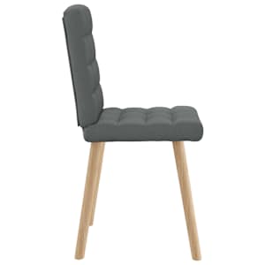 Jídelní židle 2 ks tmavě šedé textil - obrázek 5