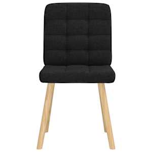 Jídelní židle 2 ks černé textil - obrázek 4
