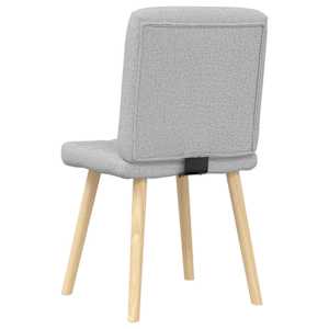 Otočné jídelní židle 2 ks oblak šedá textil - obrázek 6