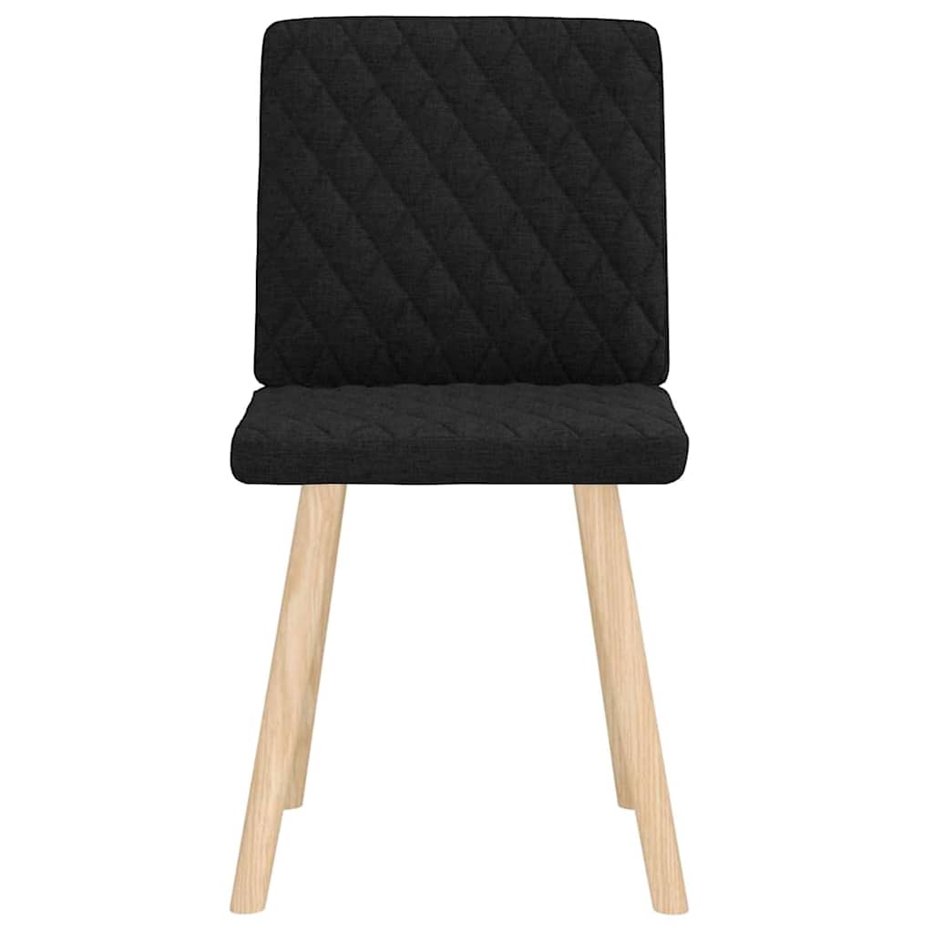 vidaXL Eetkamerstoelen 2 st stof zwart afbeelding