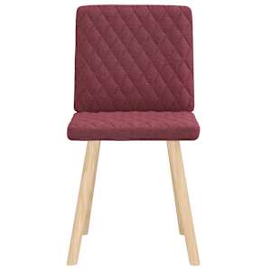 Jídelní židle 2 ks vínové textil - obrázek 3