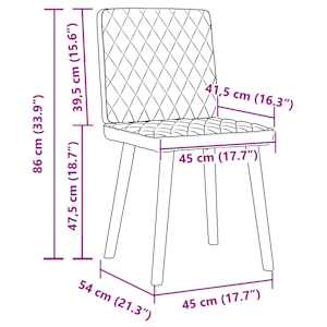 Jídelní židle 2 ks vínové textil - obrázek 9