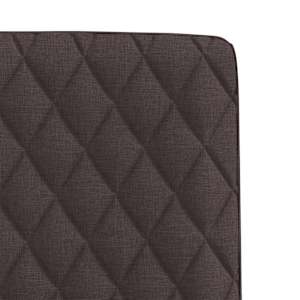 Jídelní židle 2 ks tmavě hnědé textil - obrázek 7