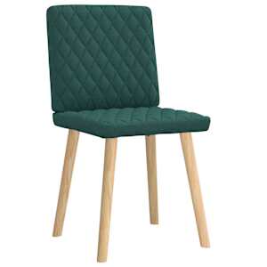 Jídelní židle 4 ks tmavě zelené textil - obrázek 4