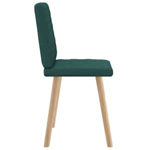 Jídelní židle 4 ks tmavě zelené textil - obrázek 5