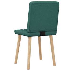 Jídelní židle 4 ks tmavě zelené textil - obrázek 6