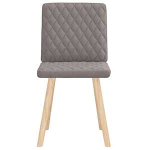 Jídelní židle 2 ks taupe textil - obrázek 3