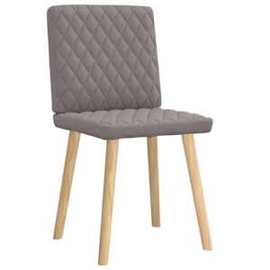 Jídelní židle 2 ks taupe textil - obrázek 4