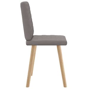 Jídelní židle 2 ks taupe textil - obrázek 5