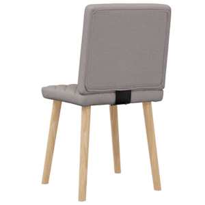 Jídelní židle 2 ks taupe textil - obrázek 6