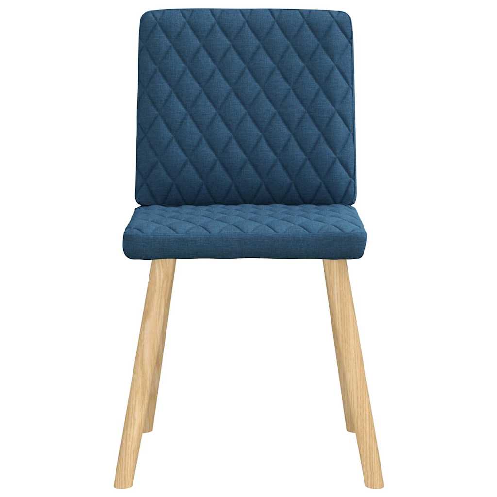 vidaXL Eetkamerstoelen 2 st stof blauw