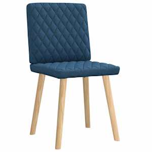 Jídelní židle 2 ks modré textil - obrázek 4