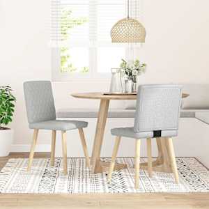 Jedilni stoli 2 kosov siva blago