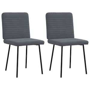 vidaXL s&ouml;&ouml;gitoolid 2 tk, tumehall, samet