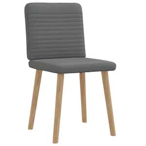 Jídelní židle 2 ks tmavě šedé textil - obrázek 4