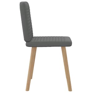 Jídelní židle 2 ks tmavě šedé textil - obrázek 5