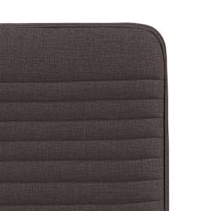 Jídelní židle 2 ks tmavě hnědé textil - obrázek 7