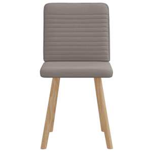 Jídelní židle 2 ks taupe textil - obrázek 4