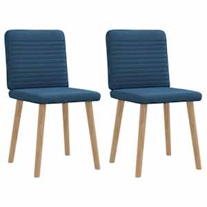 Jedilni stoli 2 kosa modro blago