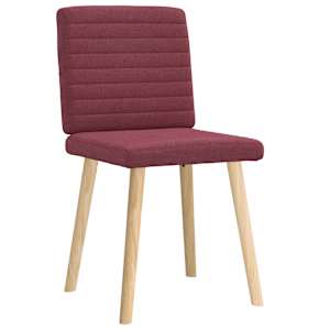 Jídelní židle 2 ks vínové textil - obrázek 3