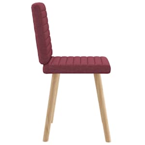 Jídelní židle 2 ks vínové textil - obrázek 5