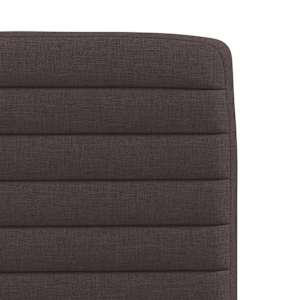 Jídelní židle 2 ks tmavě hnědé textil - obrázek 7