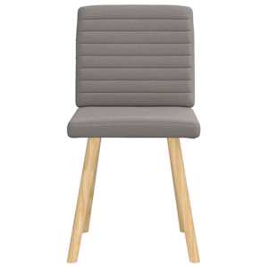 Jídelní židle 2 ks taupe textil - obrázek 4