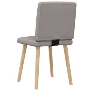 Jídelní židle 2 ks taupe textil - obrázek 6